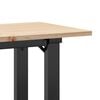 vidaXL Table basse cadre en O 110x40x45 cm bois de pin massif et acier