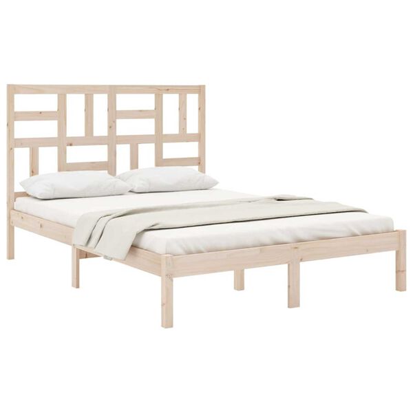 vidaXL Cadre de lit sans matelas bois massif 160x200 cm