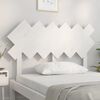 vidaXL T&ecirc;te de lit Blanc 122,5x3x80,5 cm Bois massif de pin