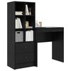 vidaXL Bureau avec tiroir 2 pcs Ch&ecirc;ne noir