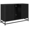 vidaXL Cabinet de salle de bain avec porte Ch&ecirc;ne noir 90 x 33 x 60 cm