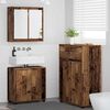 vidaXL Ensemble de mobilier de salle de bain 3 pcs Bois Ancien