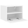 vidaXL Meubles TV muraux 2 pcs blanc 40x30x30 cm bois d'ing&eacute;nierie