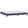 vidaXL Cadre de lit sans matelas bleu 200x200 cm tissu