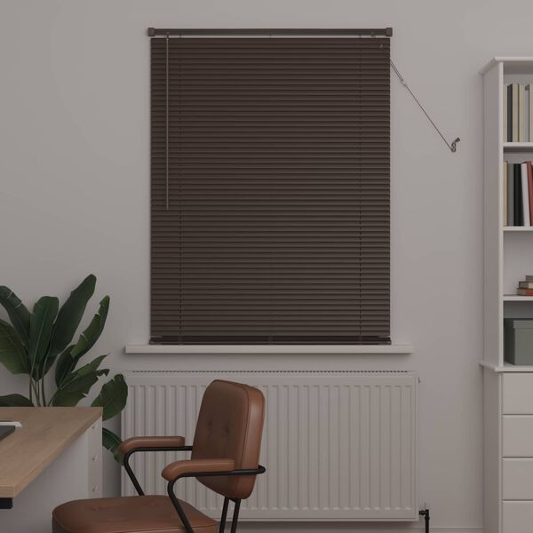 vidaXL Store V&eacute;nitien R&eacute;glable Marron fonc&eacute; avec motif 150 x 70 cm PVC