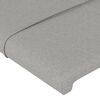 vidaXL Sommier &agrave; lattes de lit avec matelas Gris clair 160x200cm Tissu