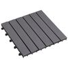 vidaXL Carreaux de terrasse 30pcs Délavage gris 30x30 cm Acacia solide