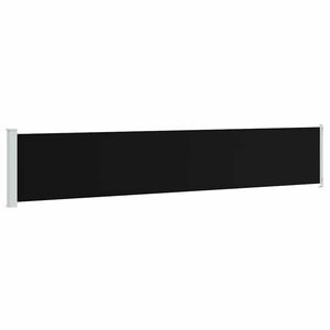 vidaXL Auvent lat&eacute;ral r&eacute;tractable de patio 117x600 cm Noir