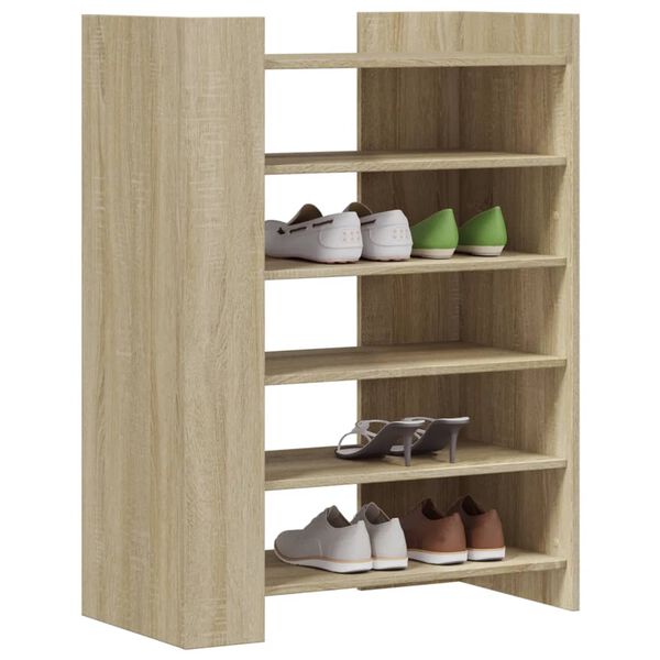 vidaXL Armoire &agrave; chaussures ch&ecirc;ne sonoma 74,5x37,5x100 cm