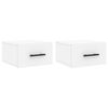 vidaXL Tables de chevet murales 2 pcs blanc 35x35x20 cm