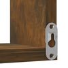 vidaXL Étagère d'angle murale Chêne fumé 40x40x50 cm Bois d'ingénierie