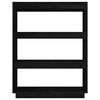 vidaXL Bibliothèque/Séparateur de pièce Noir 80x35x103 cm Pin massif
