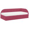 vidaXL Cadre de lit d'angle avec matelas 2 pcs Vert Velours