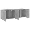 vidaXL Meubles TV muraux 2 pcs gris béton 60x30x41 cm