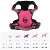 vidaXL Harnais pour chien avec bandes réfléchissantes réglables rose M