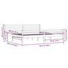 vidaXL Cadre de lit sans matelas bois massif 200x200 cm