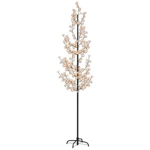 vidaXL Arbre &agrave; LED fleur de cerisier 368 LED Blanc chaud 300 cm