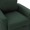 vidaXL Fauteuil &eacute;lectrique de massage Vert fonc&eacute; Tissu