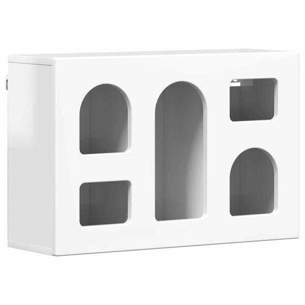 vidaXL Armoire suspendue avec &eacute;tag&egrave;re Blanc brillant 60 x 20 x 40 cm