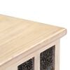 vidaXL Boîte de rangement Blanc 110x40x45 cm Bois d'acacia massif
