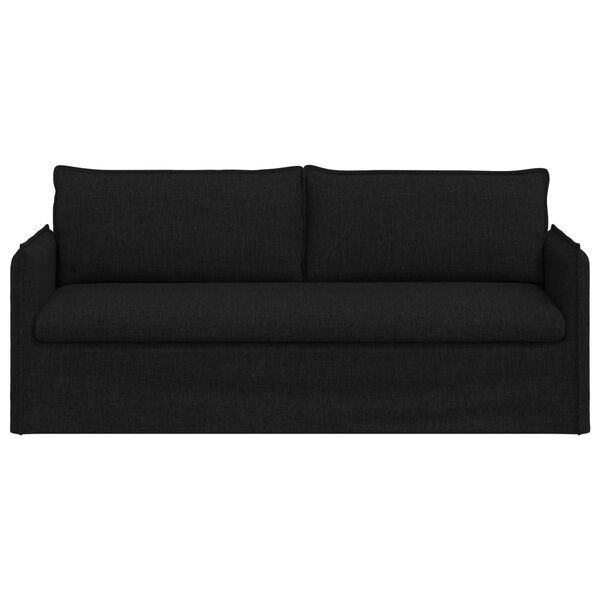 vidaXL Canap&eacute; Noir Dimensions globales: 196 x 82 x 85 cm (l x P x H)