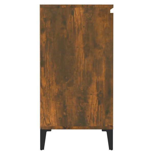 vidaXL Buffet Ch&ecirc;ne fum&eacute; 60x35x70 cm Bois d'ing&eacute;nierie