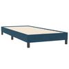 vidaXL Sommier &agrave; lattes de lit et matelas bleu fonc&eacute; 80x220 cm velours