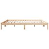 vidaXL Cadre de lit extra long sans matelas 180x210 cm bois massif pin