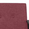 vidaXL fauteuil Bordeaux 59 x 75 x 78 cm tissu