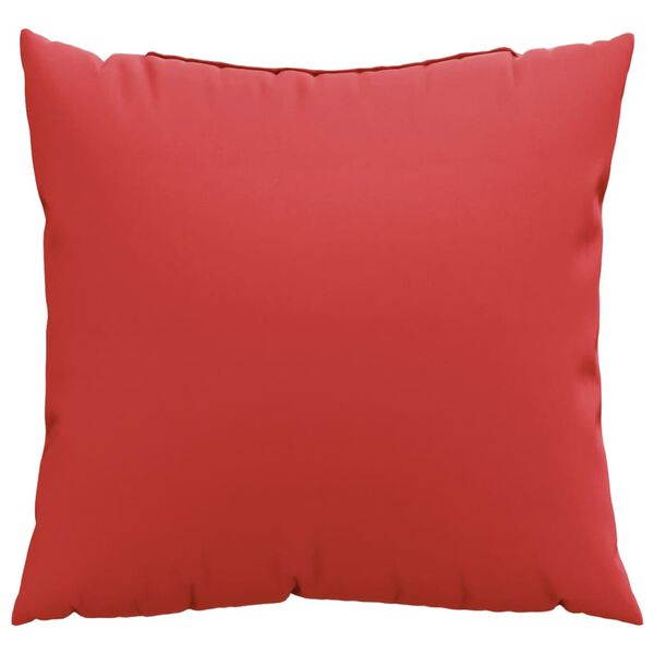 vidaXL Coussins décoratifs lot de 4 rouge 40x40 cm tissu