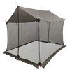 vidaXL Tarp de camping avec murs en maille Marron Gris
