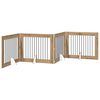 vidaXL Porte de chien pliable avec supports 4 pcs Ch&ecirc;ne artisanal