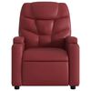 vidaXL Fauteuil inclinable électrique Rouge bordeaux Similicuir
