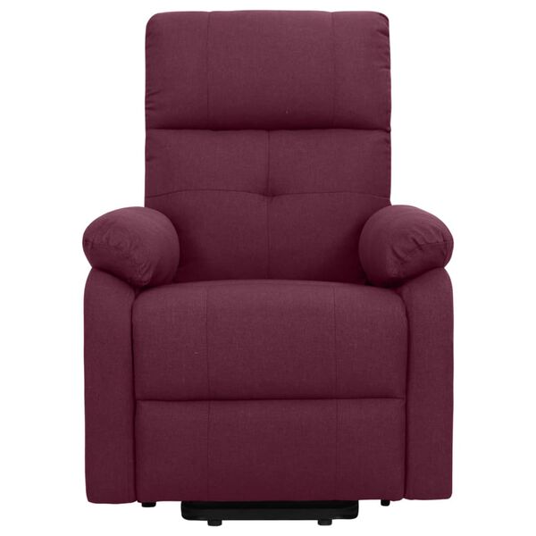 vidaXL Fauteuil de massage Violet Tissu