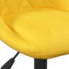 vidaXL Tabouret de bar Jaune moutarde Velours
