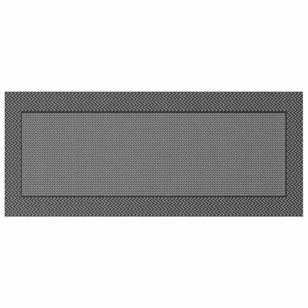vidaXL Tapis d'extérieur Chevron ARAKIL Noir et gris 600 x 250 cm
