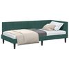vidaXL Cadre de lit d'angle Vert fonc&eacute; 100 cm x 200 cm Velours