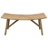 vidaXL Banc de jardin Naturel 110 x 45 x 50 cm Bambou