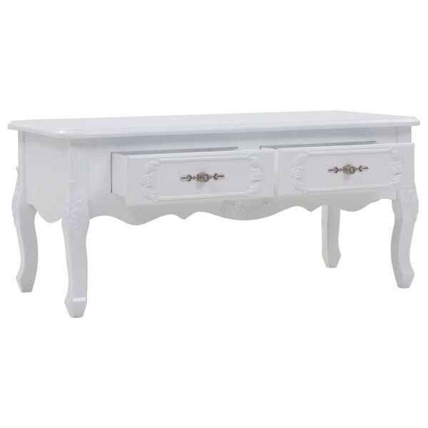 vidaXL Table basse 100x50x46 cm Blanc
