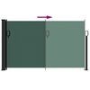 vidaXL Auvent lat&eacute;ral r&eacute;tractable vert fonc&eacute; 117x300 cm