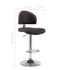 vidaXL Tabourets de bar lot de 2 marron similicuir