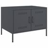 vidaXL Table basse anthracite 68x50x50,5 cm acier