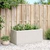 vidaXL Jardinière blanc 80x36x35 cm PP