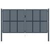 vidaXL Portail de cl&ocirc;ture Anthracite 404 x 175 cm Acier