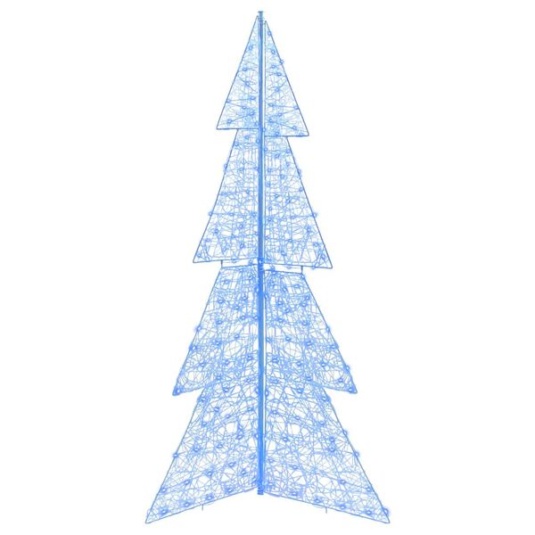 vidaXL Sapin de Noël avec 240 LED Bleu 180 cm Acrylique