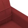 vidaXL Canap&eacute; &agrave; 2 places Rouge bordeaux 120 cm Tissu