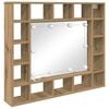 vidaXL Armoire Miroir avec &eacute;tag&egrave;re Ch&ecirc;ne artisanal 91 x 15 x 76,5 cm