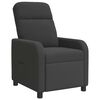 vidaXL Fauteuil inclinable Gris fonc&eacute; Boucl&eacute;