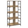 vidaXL &Eacute;tag&egrave;re Ch&ecirc;ne artisanal 78,5 x 33 x 153 cm m&eacute;tal PB
