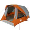 vidaXL Tente de cabine familiale 6 personnes gris orange imperm&eacute;able
